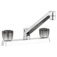 thumbnail image 2 of Dura Faucet Robinet DF-PK600S-CP Utilisé pour Cuisine; Pièce Unique Montage sur Pont de 8 Pouces; 2 Poignées en Acrylique Fumé; Chromé/plastique; Application à 2 Trous; Valve à Cartouche Sans Lave-Vaisselle, 2 of 5