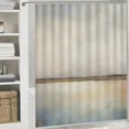 thumbnail image 5 of JEUXUS Grunge Watercolor Pastel Lake View Shower Curtain - Durable and Washable White, 5 of 6