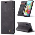 thumbnail image 1 of Funda de cuero para Samsung Galaxy A31, funda tipo cartera de cuero, diseño clásico con ranura para tarjetas y cierre magnético, funda plegable para Samsung Galaxy A31, 1 of 7
