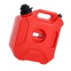 thumbnail image 4 of Tanque de combustible de repuesto, tanque de gasolina de repuesto, resistente, contenedor para bidones de gasolina, bidón de gasolina, almacenamiento de aceite y gasolina para motocicletas. 5L, 4 of 9