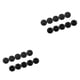 thumbnail image 4 of Wosthever 10 Uds. Tornillos hexagonales para bicicleta, tapas de tornillo, Kit de pernos y tuercas suaves resistentes al desgaste, práctico M6,negro 2piezas, 4 of 6