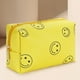 thumbnail image 4 of Bolsa organizadora de cosméticos de PU con cara sonriente para viajes femeninos (amarillo, rosa, azul) Tmvgtek Cuidado Belleza, 4 of 7
