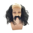 thumbnail image 3 of Accesorio de vestuario de peluca caldera y barba para el juego de rol de fiesta de Halloween Negro, 3 of 8