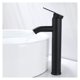 thumbnail image 2 of Grifo de baño moderno con una sola manija para montaje en cubierta, acabado negro mate para un estilo elegante y retro, la construcción de acero inoxidable garantiza durabilidad y resistencia a, 2 of 4