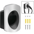 thumbnail image 1 of Wall mount for Type 2 cable, electric charging station organizer, silver accessory, 1 of 5