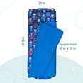 thumbnail image 5 of Wildkin Quilted Nap Mat with Elastic Corner Straps for Boys and Girls (Robots), 5 of 8
