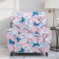 thumbnail image 2 of Yuyamidu Butterfly Reclining Chair Covers 4 Pieces Breathable Recliner Sofa Slipcovers with Pocket Easy to Install Lazy Boy Chair Cover for Pet Washable Furniture Protector, 2 of 8