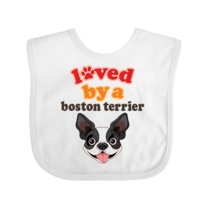 Inktastic Boston Terrier Dog Gift Girls Baby Bib