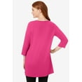 thumbnail image 2 of Woman Within Plus Size Perfect Three-Quarter-Sleeve Scoopneck Tunic, 2 of 6