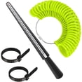 thumbnail image 1 of LAICAIW Ring Size Measuring Tool, Ring Mandrel & Ring Sizer Guage with 2 Pcs Finger Sizing, Four Size Ring Stick Plastic Jewelry Mandrel and Ring Gauge Finger Sizer for Women Men Rings, 1 of 7