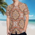 thumbnail image 5 of High Quality Hawaiian Shirts for Men Short Sleeve Aloha Beach Shirt Floral Summer Casual Button Down Shirts Blouses 93SGZV, 5 of 7