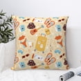thumbnail image 4 of Yiaed Summer Travel Print Pillow Covers Super Soft Decorative Square Throw Pillow Covers Case Cushion Covers for Sofa Couch Bedroom Car Decor（No pillow core）-12"x12", 4 of 7