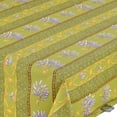 thumbnail image 2 of Le Cluny French Provence Tablecloth, 60" x 84" Rectangular, Coated Cotton Easy Care, Lavender Green, Wipe Clean, 2 of 2