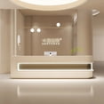 thumbnail image 2 of Mobile Console Reception Desks Church Hospital Replica Modern Cashier Table Mobile Siting Silla De Escritorio Salon Furniture My Lux Decor Round, 2 of 7