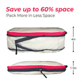 thumbnail image 5 of Generation Nomad Compression Packing Cubes for Travel | Best Compression Packing Cubes | Set of 2 PINK, 5 of 6