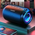 thumbnail image 2 of LACKUST Bluetooth 5.0 Colorful Streamer Mini Audio Outdoor Portable Bluetooth Audio Subwoofer Surround Sound Hifi Speaker,Black, 2 of 8