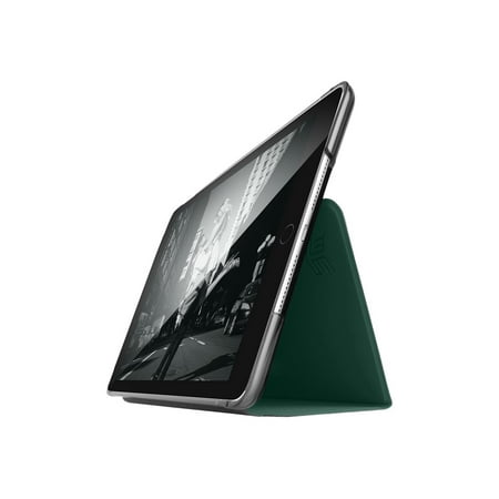 STM - Studio Case for Apple® iPad® (Latest Model), iPad® 5th Gen, iPad® Pro 9.7", Air and Air 2 - Dark Green/Smoke