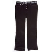 Juniors' Plus Button-Fly Belted Cords