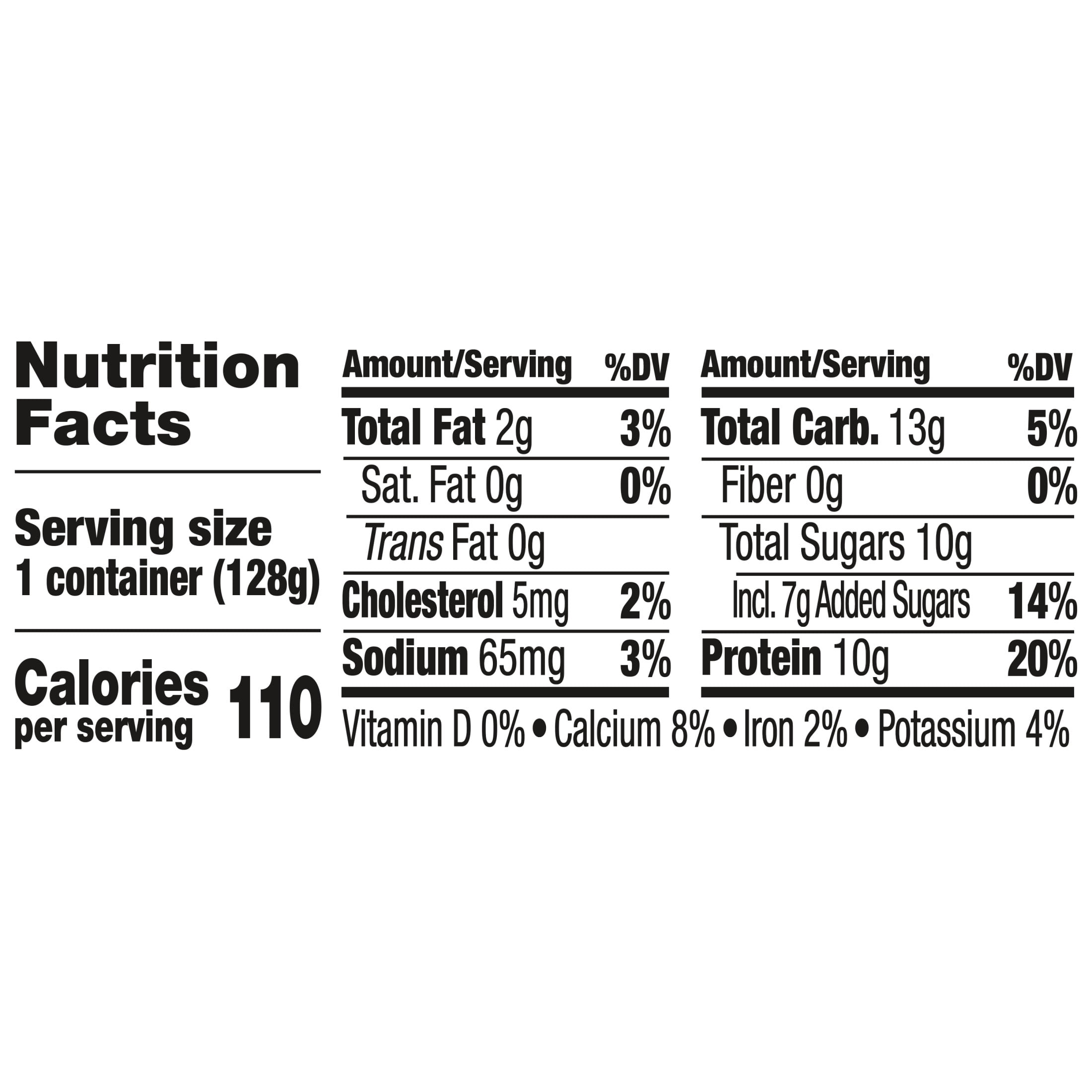 Dannon Light + Fit REMIX Brownie Sundae Vanilla Fat Free Greek Yogurt Cups with Mix-Ins, 4.5 oz