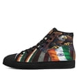 thumbnail image 3 of American flag Grown With Indian Roots High Top Canvas Shoes Sneakers Black Size 8.5, 3 of 7