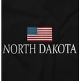 thumbnail image 2 of North Dakota Pride American Flag ND Plus Size Crewneck Graphic Tee Shirt Brisco Brands 2X, 2 of 5
