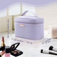 thumbnail image 2 of Bolsa de maquillaje Dajasan Travel Cosmetic de piel sintética impermeable, 2 of 8