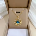 thumbnail image 7 of Wentin Reduced Necklaces & Pendants Starry Sky Planet Light Luxury Temperament Gorgeous Full Diamond Necklace Women's Versatile Collar Chain Titanium Steel Chain, 7 of 7