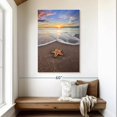 thumbnail image 2 of Elephant Stock Fort Lauderdale Beach Starfish Wall Art - Vertical Canvas Wall Art - Living Room Wall Decor - Animal Canvas - Gray And Beige Decor - 32" x 48", 2 of 8