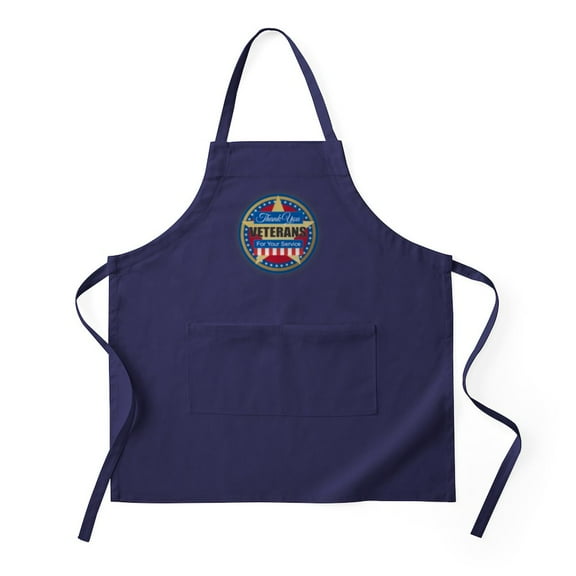 CafePress - Thank You Veterans Apron (Dark) - Kitchen Apron with Pockets, Grilling Apron, Baking Apron