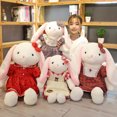 thumbnail image 2 of Conejo de peluche de orejas largas para niñas, juguete de peluche, falda con estampa de Animal, conejo, regalo de cumpleaños, regalo de Navidad, 1 ud., 2 of 5