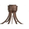 thumbnail image 7 of Cusp Barn Farmhouse Chandelier French Country 6 Candle Light Wood Bead Pendant Light for Dining Room, Bedroom(Rusty), 7 of 7