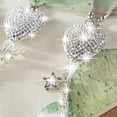 thumbnail image 4 of Bling Car Rearview Mirror Hanging Crystal Ball Charm, Universal Glam Rhinestone Ornament, 4 of 4
