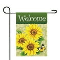 thumbnail image 2 of Welcome Sunflowers and Butterfly Spring Outdoor Garden Flag 12.5" x 18", 2 of 3