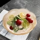 thumbnail image 5 of Bandeja grande de plástico para frutas - bandeja de 6,2 pulgadas para aperitivos, caramelos, frutos secos - blanco, dorado, verde - decoración de cocina y mesa de café, 5 of 6