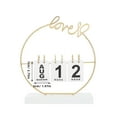 thumbnail image 2 of HONMEET Wood Rotatable Perpetual Calendar with Soft Lighting Decorative Desktop Ornament, 2 of 8
