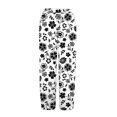 thumbnail image 5 of Women's Casual Pants Striped Linen Pants For Women Summer Casual Wide Leg Pants With Pockets Comfy Cropped Palazzo Pants,Black Women's Casual Pants XXL, 5 of 5