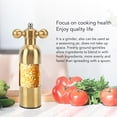 thumbnail image 5 of Xirurus 304 Stainless Steel Pepper Mill – Adjustable Coarseness, Refillable Ceramic Rotor, Manual Gold Finish Grinder, 5 of 7
