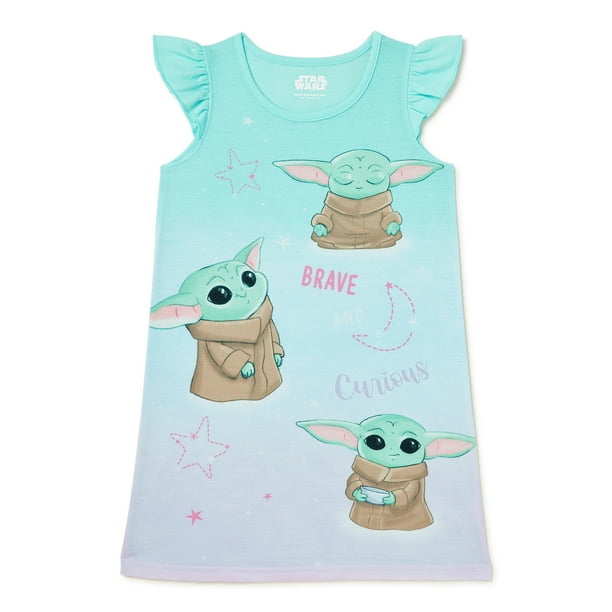 Star Wars The Mandalorian Girls Exclusive Baby Yoda Short Sleeve Pajama