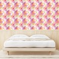 thumbnail image 3 of Ambesonne Nature Peel & Stick Wallpaper for Home, Garden Print Flower Pattern, 13"x36", Pink Peach and Pastel Green, 3 of 5