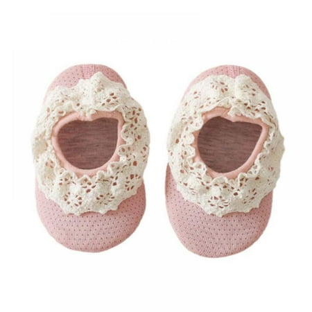 

Bullpiano Newborn Baby Lace Floor Socks Summer Cotton Non-slip Thin Socks Breathable Dot Indoor Kids Socks 0-24M