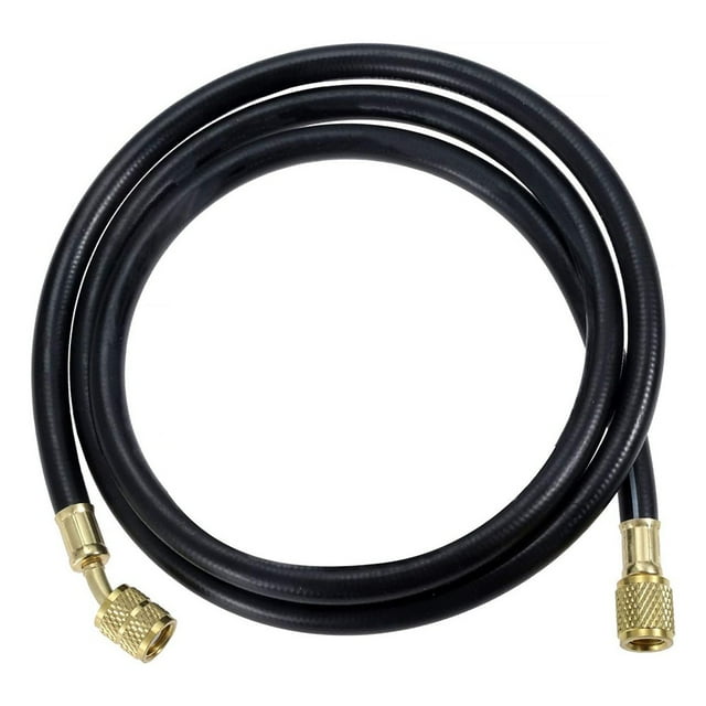 Refrigeration Charging Hose 59 Inch 1.5M Ac 800Psi Guage Hvac 1/4 Sae R410A R134A With Low Loss Fittings Plumbing Brass Rubber