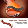 thumbnail image 2 of Violin Shoulder Rest Maple Wood with Sponge Surface for 3/4 and 4/4 Music Instrument, 2 of 5