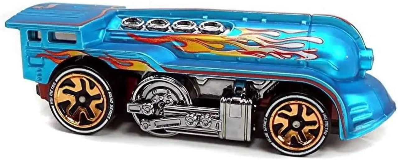 Hot Wheels id Cars Complete Set of 6 Diecast Vehicles from HDH85-979B Release with Tesla Cybertruck, '56 Chevy Bel Air and More