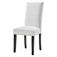 thumbnail image 3 of Side Dining Chair, Set of 2, Velvet, Wood, White, Modern Contemporary Urban Design, Kitchen Room Cafe Bistro Restaurant Hospitality, 3 of 10