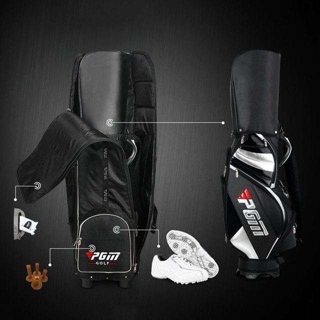 Bolsa de aviación de golf plegable con ruedas Bolsa de golf de viaje de avión para aerolíneas