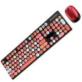 thumbnail image 3 of MesaSe Keyboard Mouse Set Wireless Computer Laptop Mute Gaming Mice Keyboard for Office Home  Red, 3 of 10