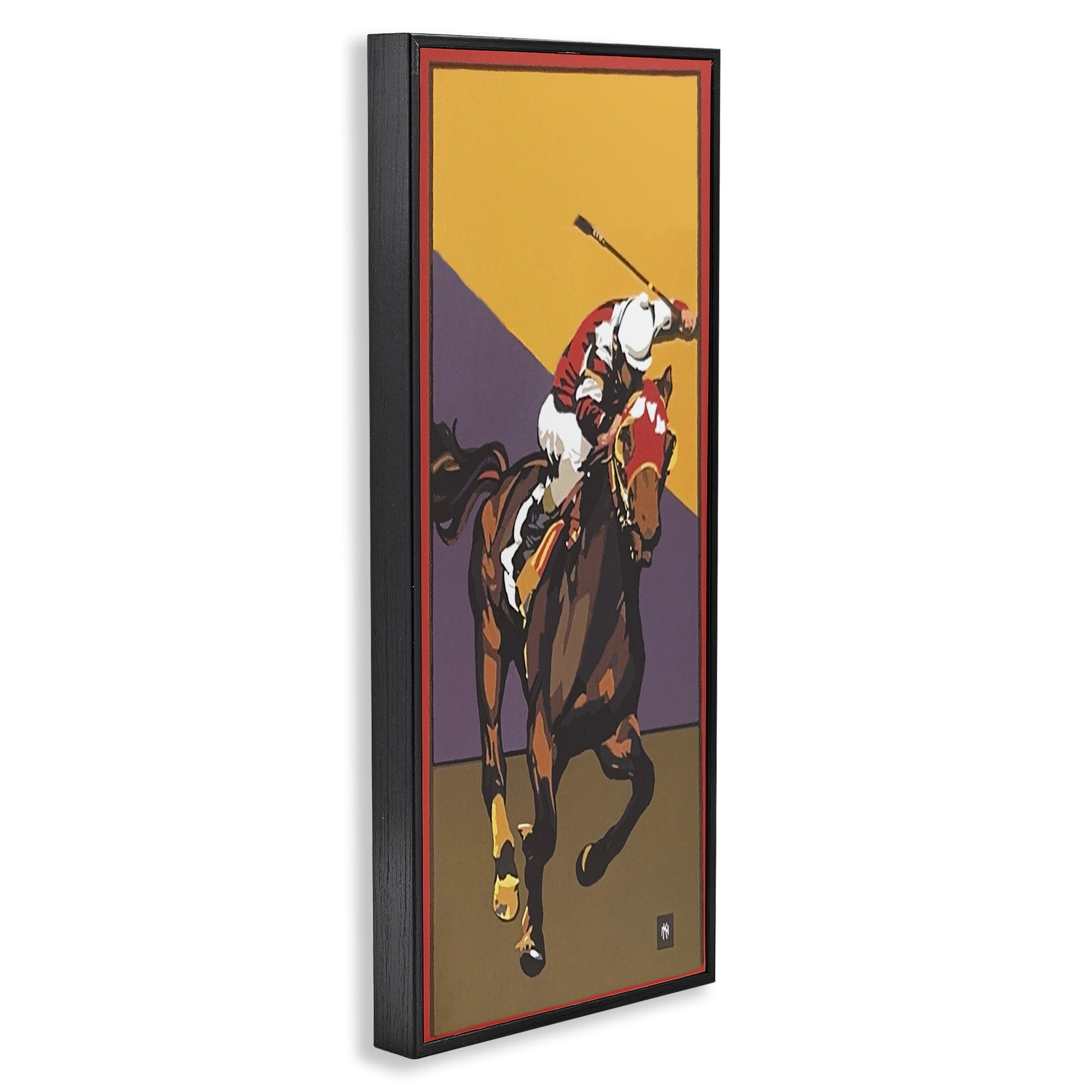 Stupell Industries The Race Final Stretch Black Framed Giclee Art, design by Jadei Graphics