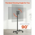 thumbnail image 5 of KFFKFF Mobile Television Base, TV Stand with Wheel for 17-55 Inch Displays, Adjustable Orientation, Supporting up to 44 lbs for Home, Office, Outdoor Use, Maximum VESA 200x200mm, 5 of 9