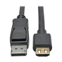 DisplayPort 1.2a to HDMI Active Adapter Cable with Gripping HDMI Plug, HDMI 2.0, HDCP 2.2, 4K x 2K @ 60 Hz (M/M), 10 ft.