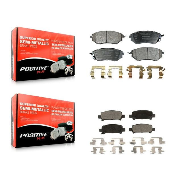 Positive Plus Front Rear Semi-Metallic Brake Pads Kit for Car Subaru Legacy KPF-100042